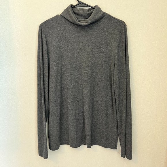 LOFT Ribbed Turtleneck Top - Picture 2 of 3